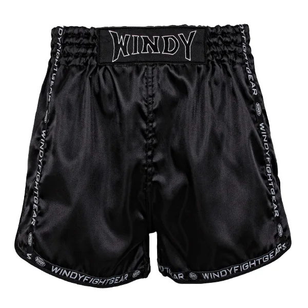 Windy Muay Thai Short Hybrid Black