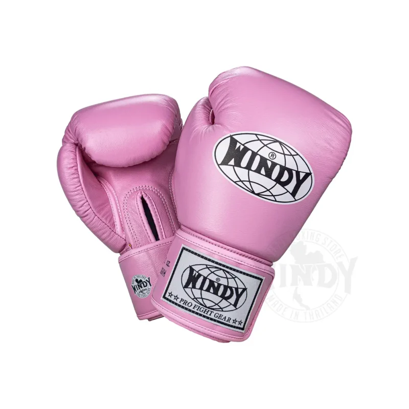 Windy Womens Boxing Gloves Pink front and back view