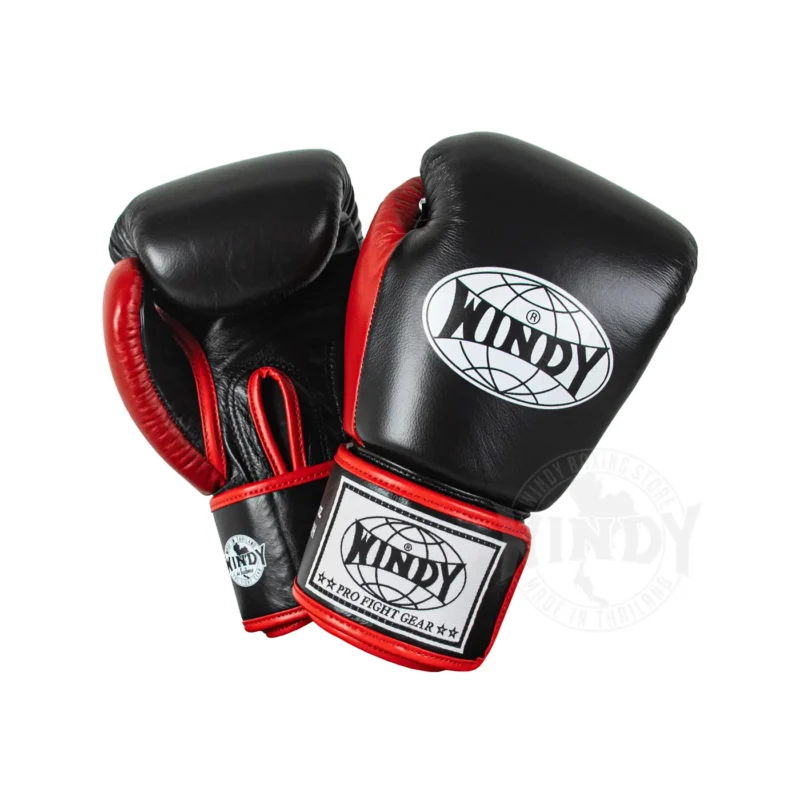 Windy Boxing Gloves Black Red