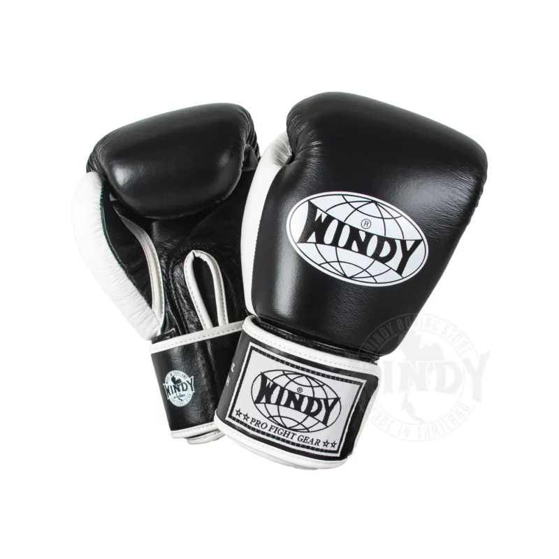 Windy Boxing Gloves Black White