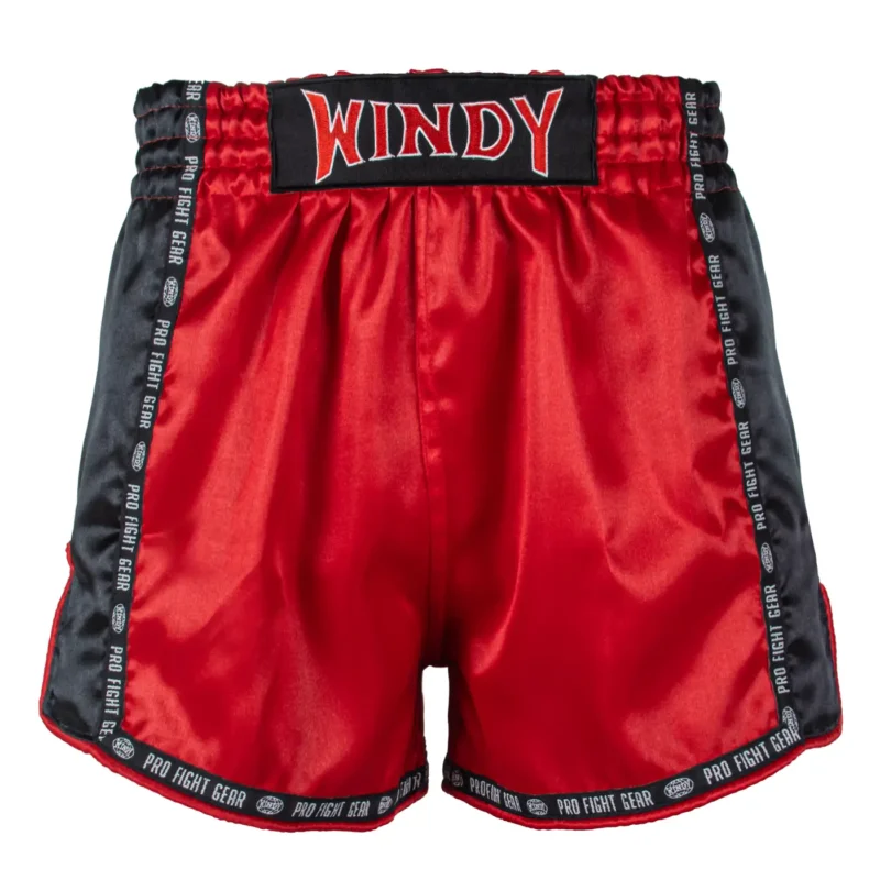 Windy Muay Thai Shorts Hybrid Black Red